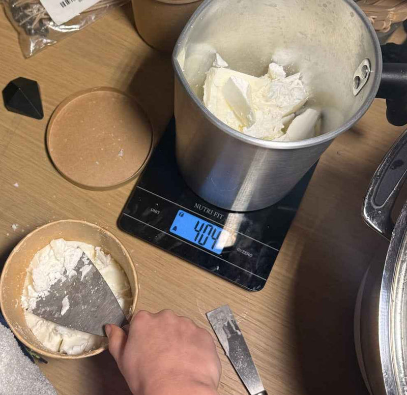 Melting the wax